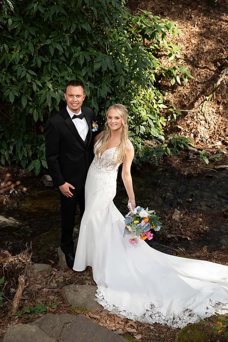 Tony Baker quietly photographing a candid wedding moment in Little Rock